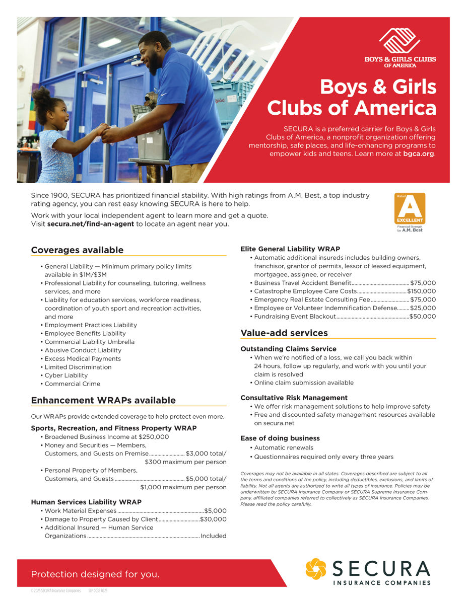 Boys & Girls Clubs of America Sell Sheet